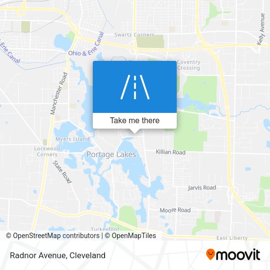 Mapa de Radnor Avenue