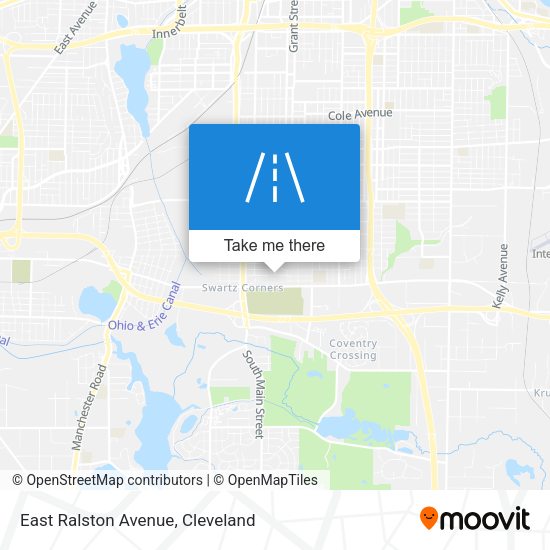 East Ralston Avenue map