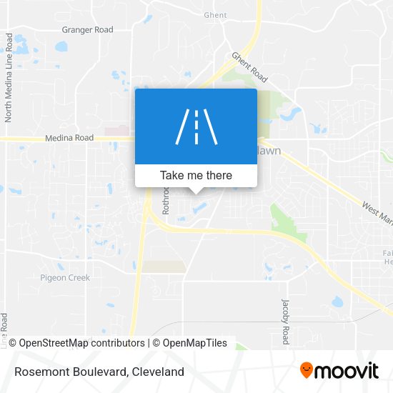 Rosemont Boulevard map
