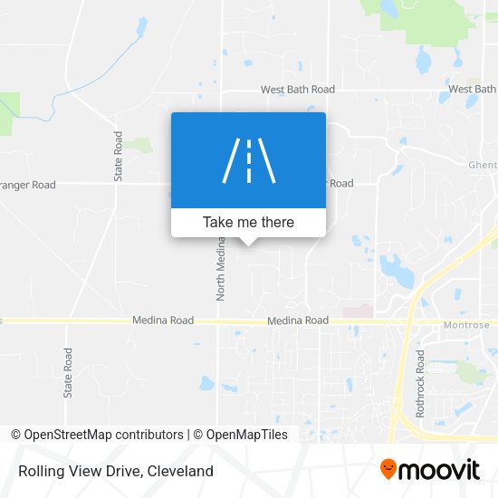 Rolling View Drive map