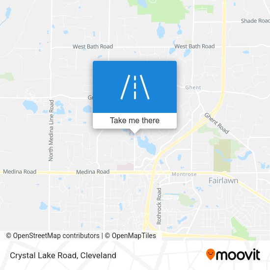 Crystal Lake Road map
