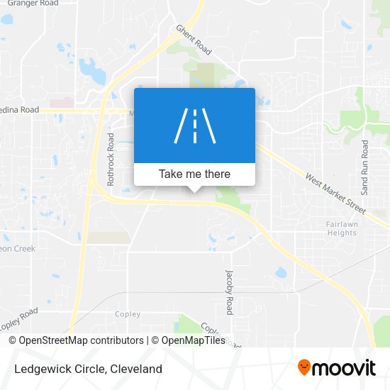 Ledgewick Circle map