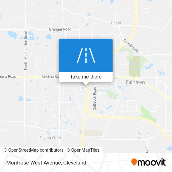 Mapa de Montrose West Avenue