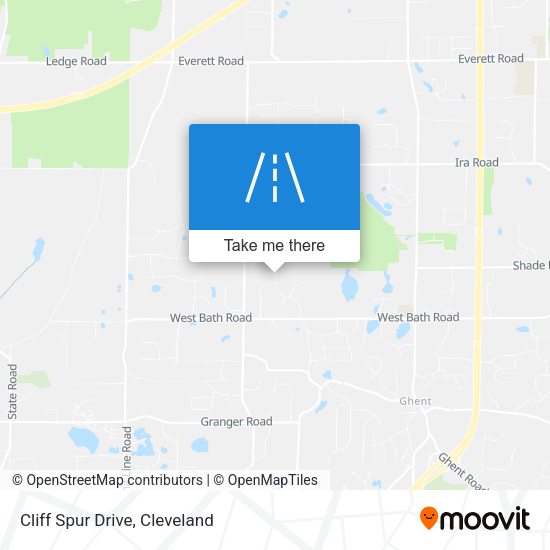 Cliff Spur Drive map