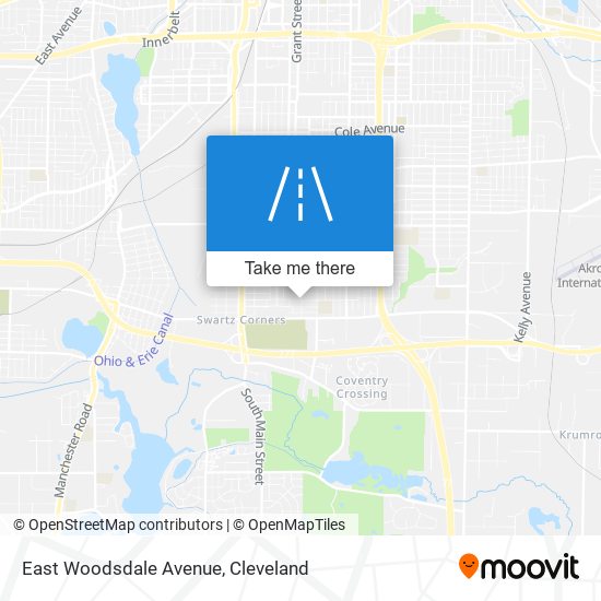 East Woodsdale Avenue map