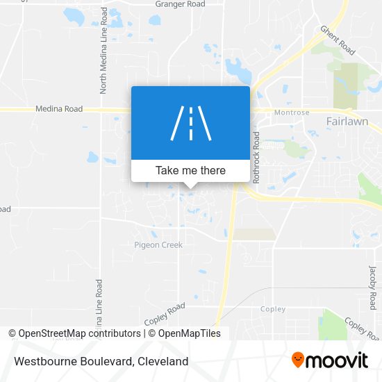 Westbourne Boulevard map