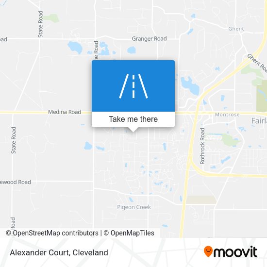 Mapa de Alexander Court