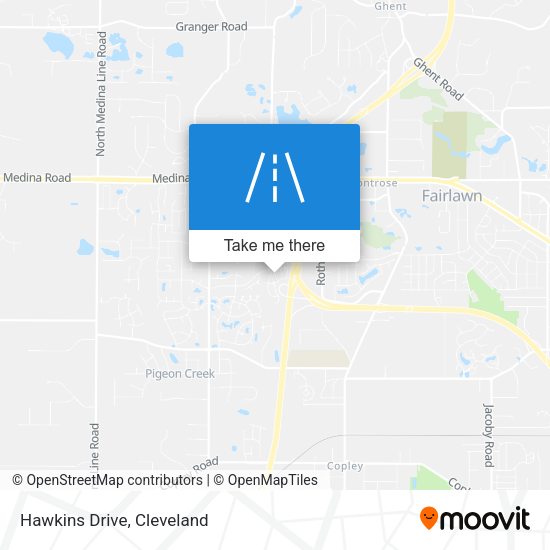 Hawkins Drive map