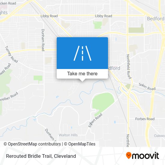 Rerouted Bridle Trail map