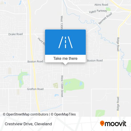 Crestview Drive map