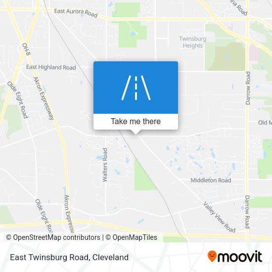 East Twinsburg Road map