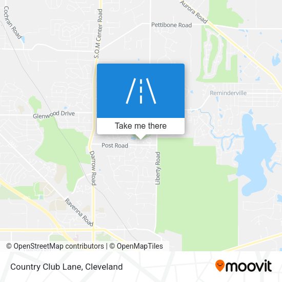 Country Club Lane map