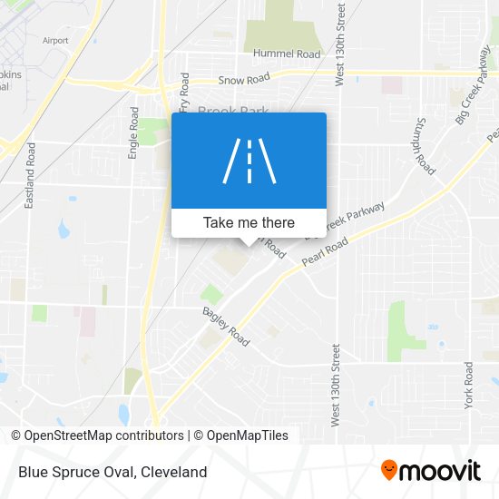 Mapa de Blue Spruce Oval