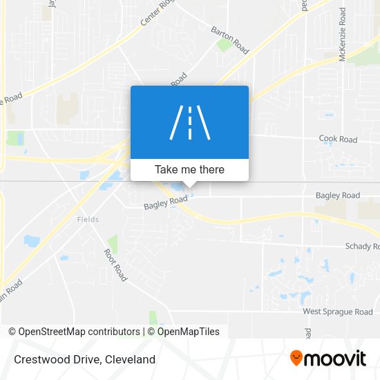 Crestwood Drive map
