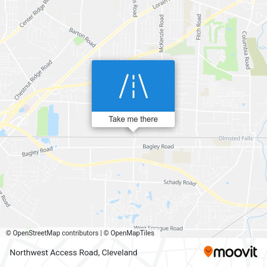 Northwest Access Road map