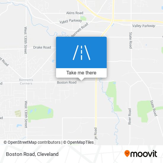 Boston Road map