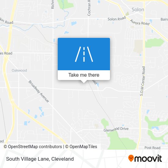 South Village Lane map