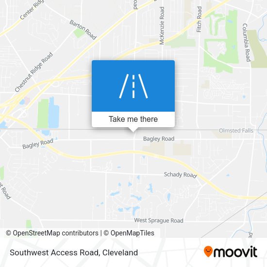 Southwest Access Road map