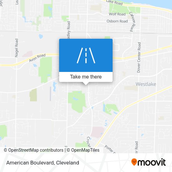 American Boulevard map