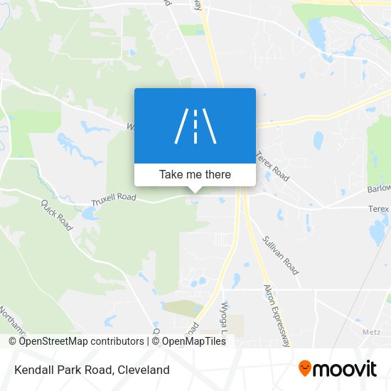 Kendall Park Road map