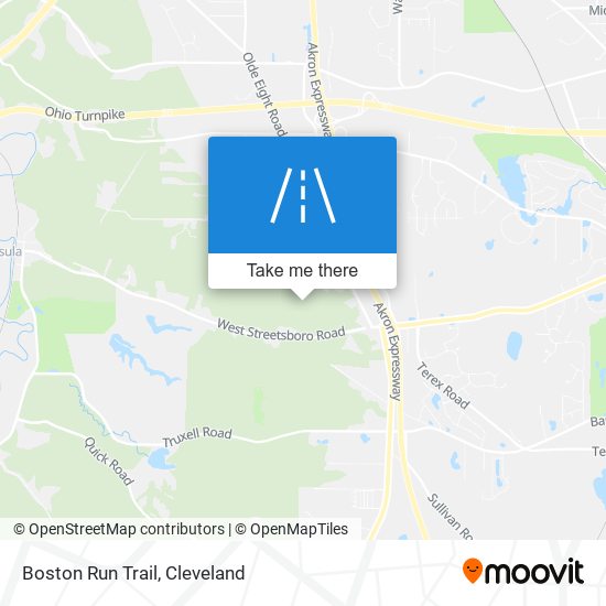 Boston Run Trail map