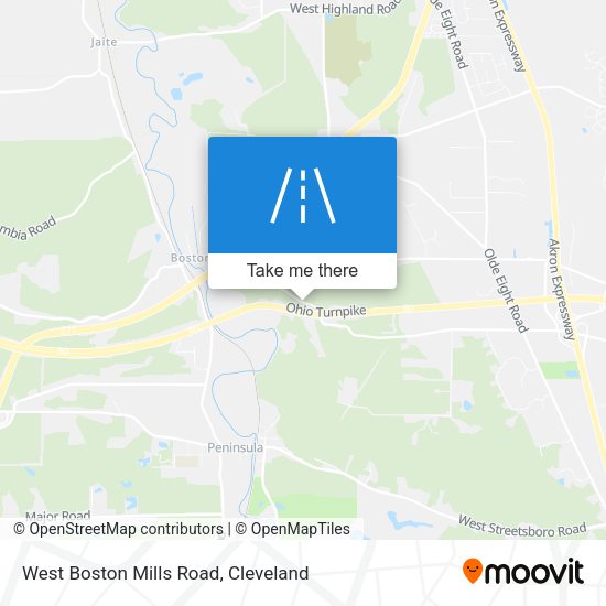 West Boston Mills Road map