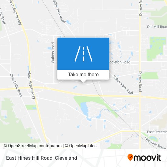 East Hines Hill Road map
