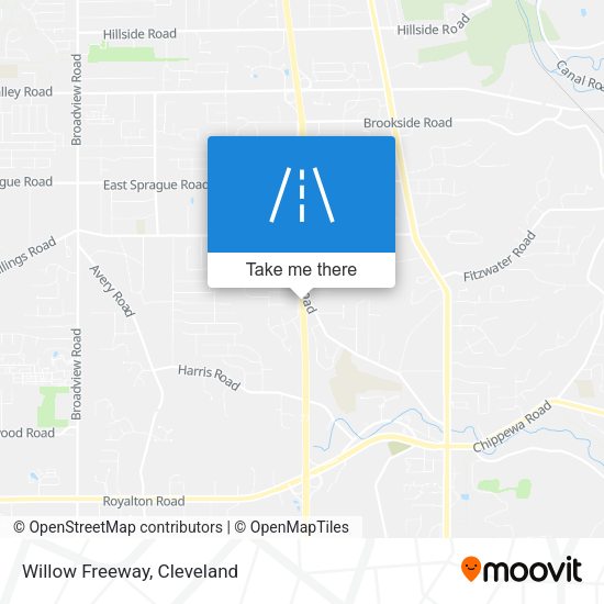 Mapa de Willow Freeway