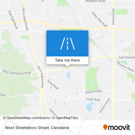 West Streetsboro Street map