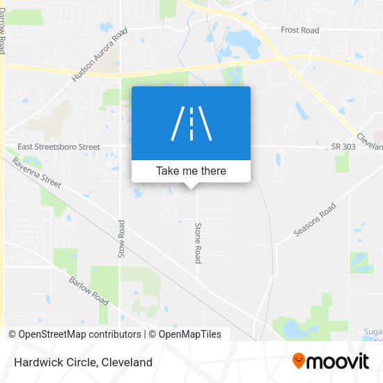 Mapa de Hardwick Circle