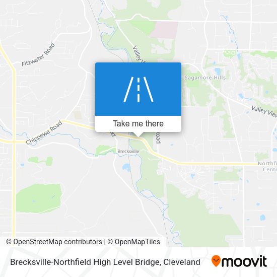 Brecksville-Northfield High Level Bridge map