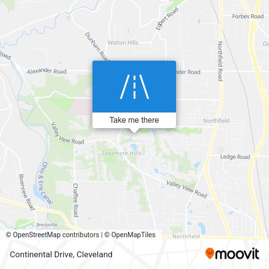 Mapa de Continental Drive