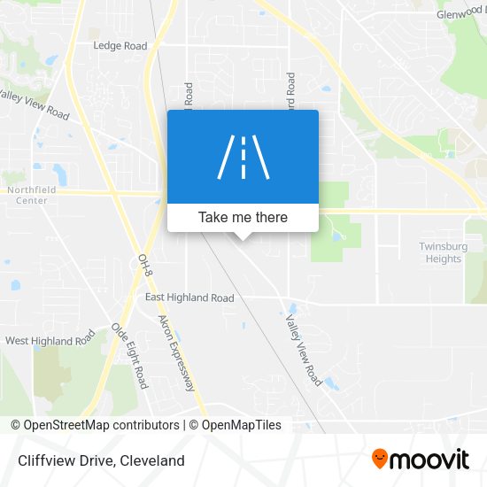 Mapa de Cliffview Drive