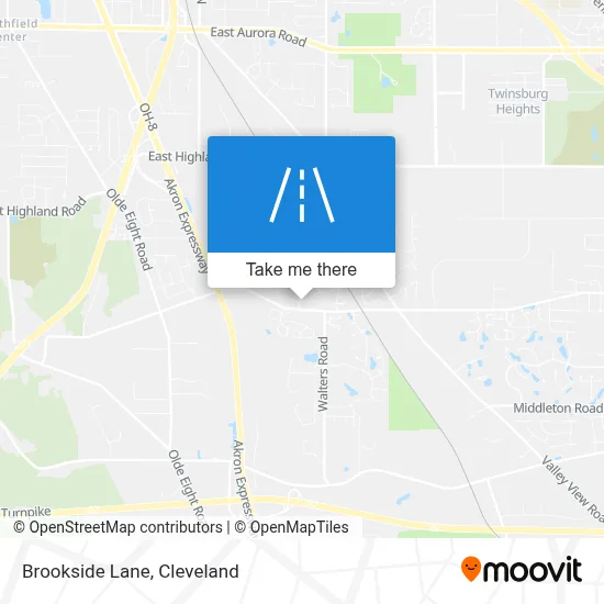 Brookside Lane map
