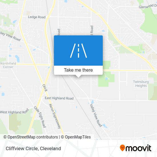 Cliffview Circle map