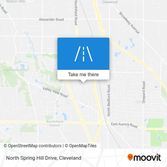 North Spring Hill Drive map