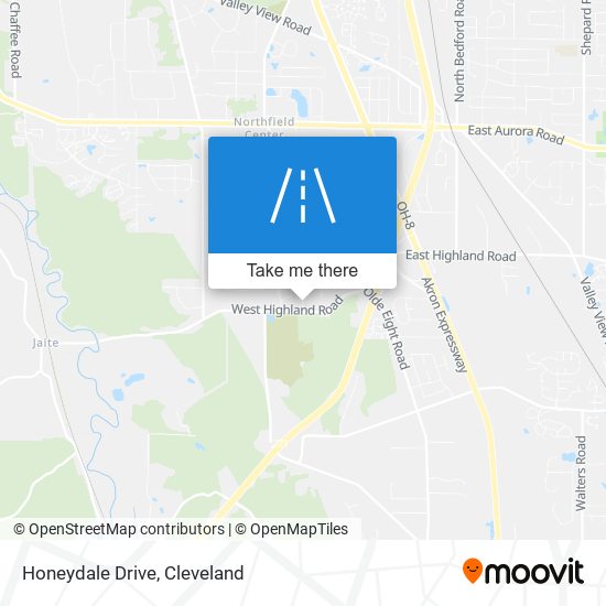 Honeydale Drive map