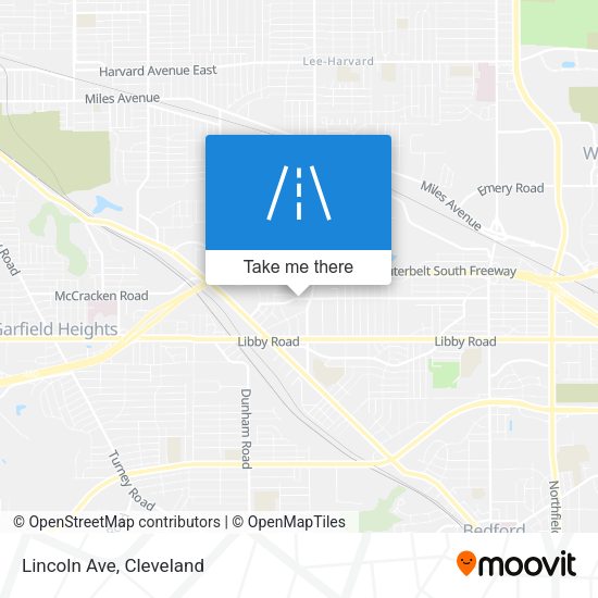 Mapa de Lincoln Ave