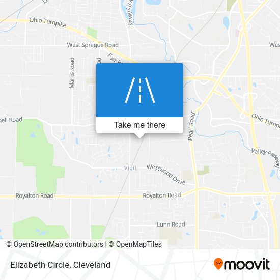 Elizabeth Circle map