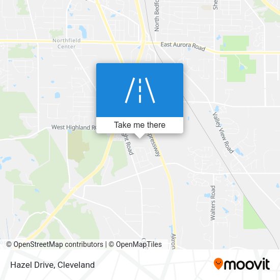 Mapa de Hazel Drive