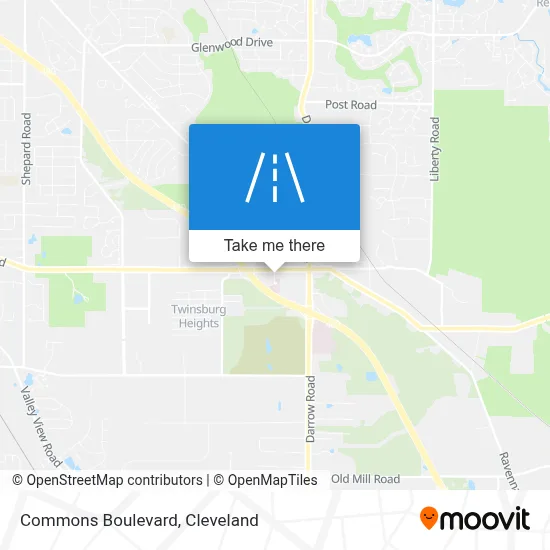 Commons Boulevard map