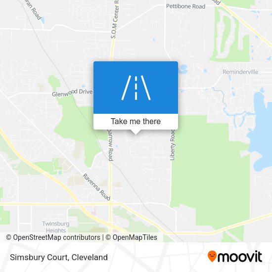 Mapa de Simsbury Court