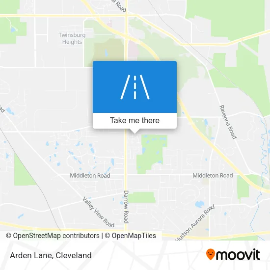 Arden Lane map