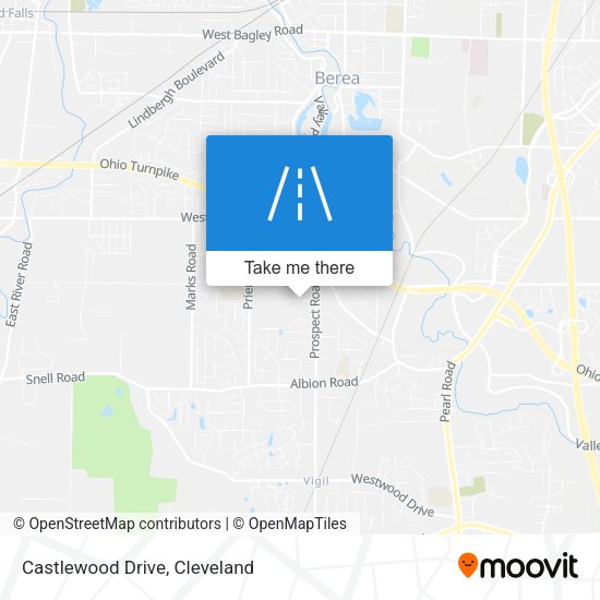 Castlewood Drive map