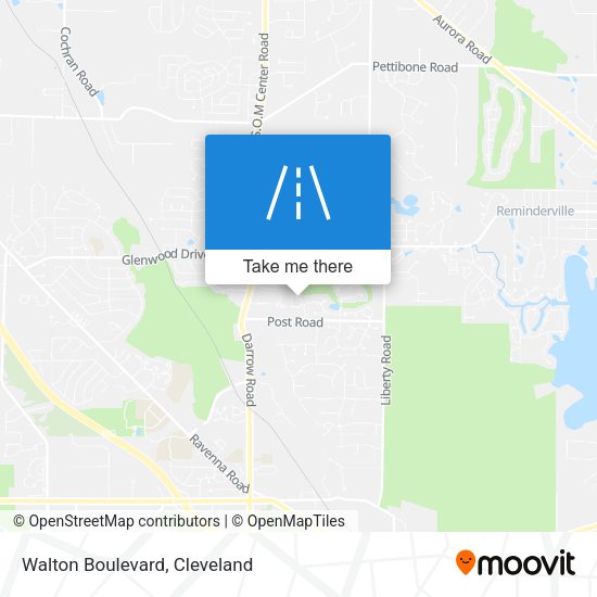Mapa de Walton Boulevard