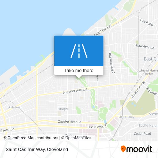 Saint Casimir Way map