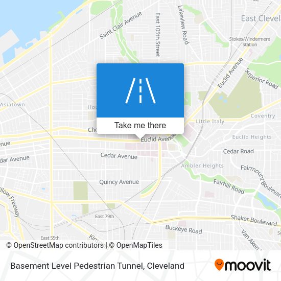 Basement Level Pedestrian Tunnel map