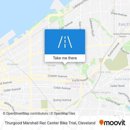 Thurgood Marshall Rec Center Bike Trial map
