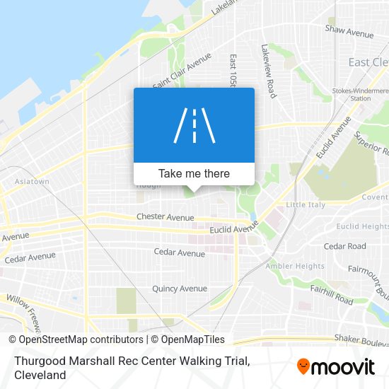 Thurgood Marshall Rec Center Walking Trial map