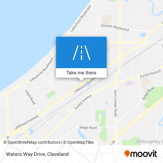 Waters Way Drive map